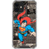 DC Comics Superman Vintage Action pose pattern iPhone 12 Clear Case