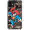 DC Comics Superman Vintage Action pose pattern iPhone 12 Mini Clear Case