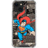 DC Comics Superman Vintage Action pose pattern iPhone 13 Mini Clear Case