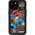DC Comics Superman Vintage Action pose pattern iPhone 13 Mini Waterproof Case