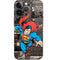 DC Comics Superman Vintage Action pose pattern iPhone 13 Pro Skin