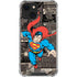 DC Comics Superman Vintage Action pose pattern iPhone 14 Clear Case