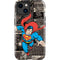 DC Comics Superman Vintage Action pose pattern iPhone 14 Plus Impact Case
