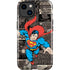 DC Comics Superman Vintage Action pose pattern iPhone 14 Plus Impact Case