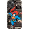 DC Comics Superman Vintage Action pose pattern iPhone 14 Impact Case