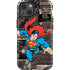 DC Comics Superman Vintage Action pose pattern iPhone 14 Impact Case