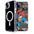 DC Comics Superman Vintage Action pose pattern iPhone 15 Plus MagSafe Case
