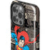 DC Comics Superman Vintage Action pose pattern iPhone 14 Pro Impact Case