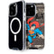 DC Comics Superman Vintage Action pose pattern iPhone 15 Pro MagSafe Case