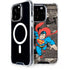 DC Comics Superman Vintage Action pose pattern iPhone 14 Pro MagSafe Case