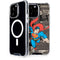 DC Comics Superman Vintage Action pose pattern iPhone 14 Pro Max MagSafe Case
