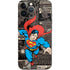 DC Comics Superman Vintage Action pose pattern iPhone 14 Pro Max Skin
