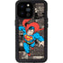 DC Comics Superman Vintage Action pose pattern iPhone 14 Pro Max Waterproof Case
