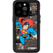 DC Comics Superman Vintage Action pose pattern iPhone 14 Pro Waterproof Case