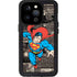 DC Comics Superman Vintage Action pose pattern iPhone 14 Pro Waterproof Case