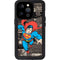DC Comics Superman Vintage Action pose pattern iPhone 15 Pro Waterproof Case