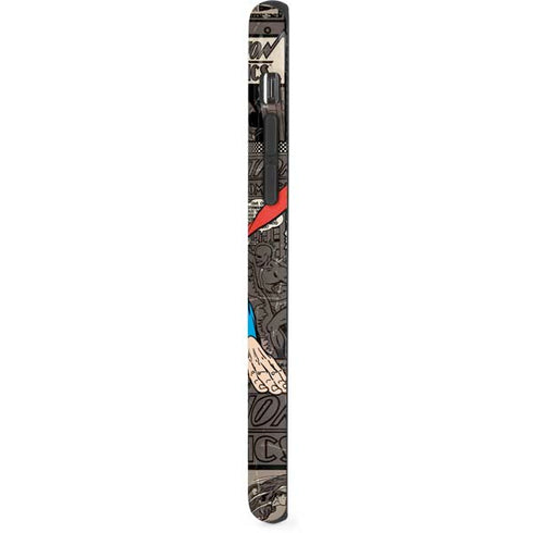 DC Comics Superman Vintage Action pose pattern iPhone XS Pro Case