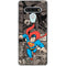 DC Comics Superman Vintage Action pose pattern LG Stylo 6 Clear Case