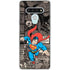 DC Comics Superman Vintage Action pose pattern LG Stylo 6 Clear Case