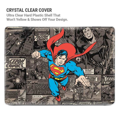 DC Comics Superman Vintage Action pose pattern MacBook Air 15in (2023-2025) Case plus Skin