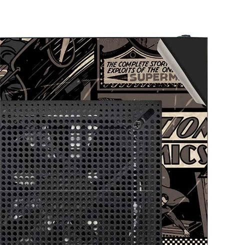 DC Comics Superman Vintage Action pose pattern NZXT H510 Compact ATX Mid-Tower Case Skin