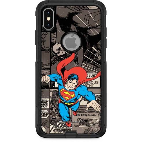 DC Comics Superman Vintage Action pose pattern Otterbox Commuter iPhone Skin