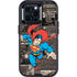 DC Comics Superman Vintage Action pose pattern Otterbox Defender iPhone Skin