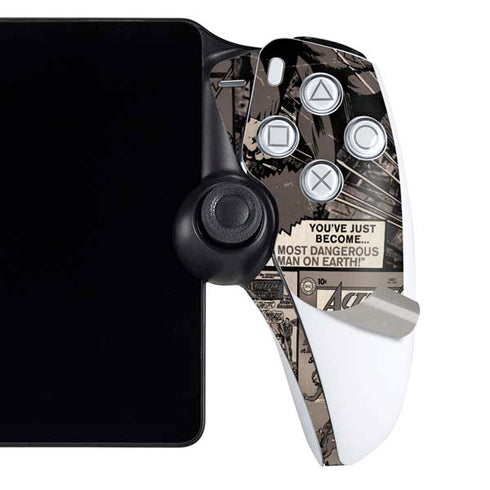 DC Comics Superman Vintage Action pose pattern PlayStation Portal Remote Player Skin