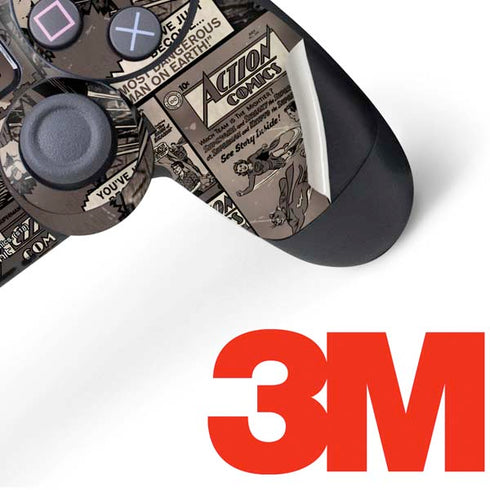 DC Comics Superman Vintage Action pose pattern PS4 Controller Skin