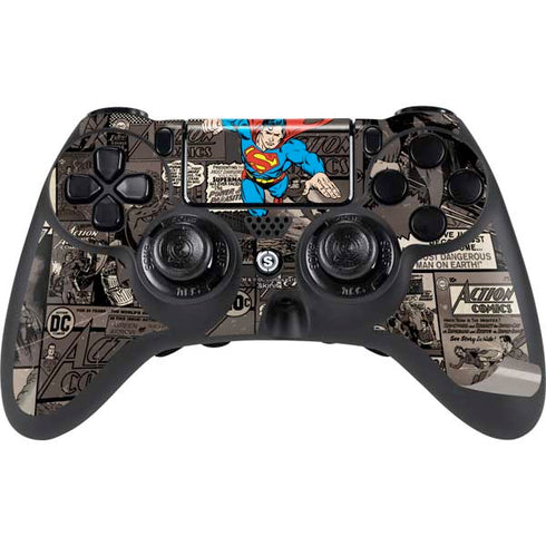 DC Comics Superman Vintage Action pose pattern PS4/PC SCUF Impact Controller Skin