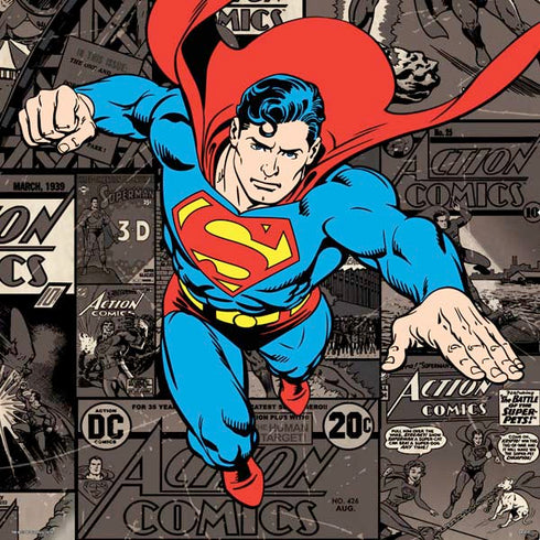 DC Comics Superman Vintage Action pose pattern PS4 Pro/Slim Controller Skin