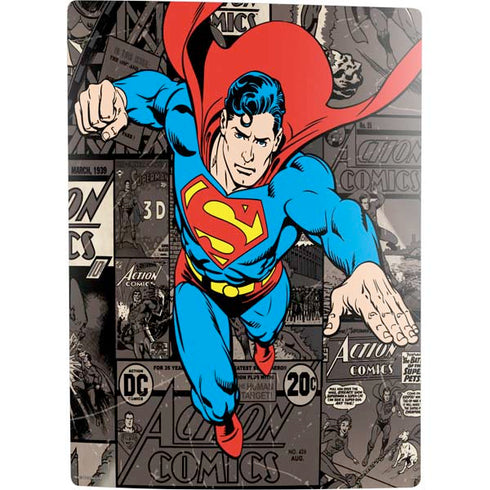 DC Comics Superman Vintage Action pose pattern PS5 Digital Edition Bundle Skin