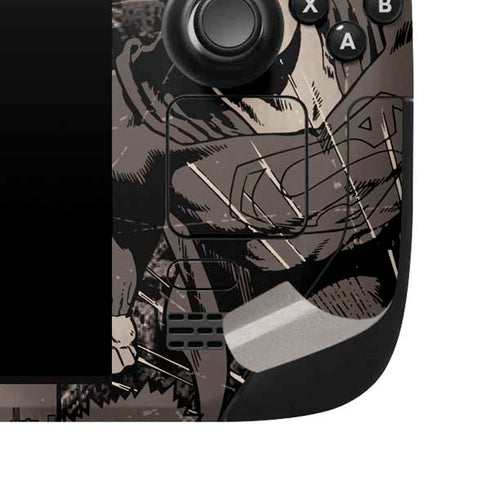 DC Comics Superman Vintage Action pose pattern Steam Deck Handheld Gaming Computer Skin