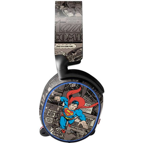 DC Comics Superman Vintage Action pose pattern SteelSeries Arctis 5 Skin