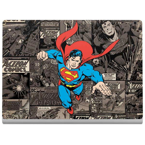 DC Comics Superman Vintage Action pose pattern Surface Book 2 13.5in Skin
