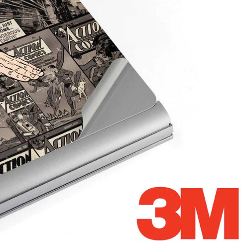 DC Comics Superman Vintage Action pose pattern Surface Book 2 13.5in Skin