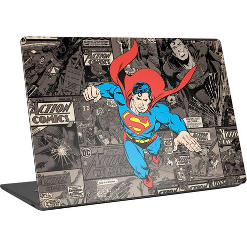 DC Comics Superman Vintage Action pose pattern Surface Laptop 4 15in Skin