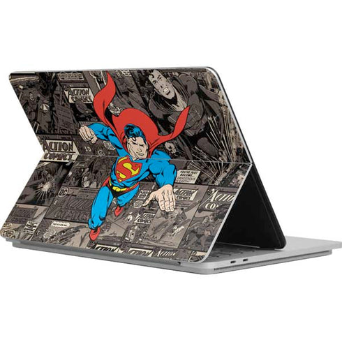 DC Comics Superman Vintage Action pose pattern Surface Laptop Studio Skin