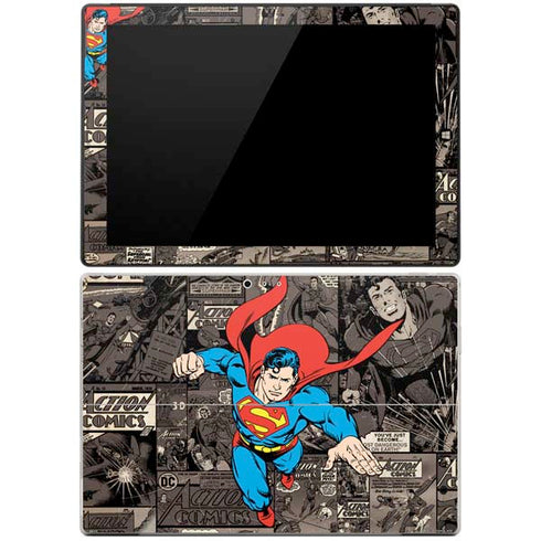 DC Comics Superman Vintage Action pose pattern Surface Pro 3 Skin