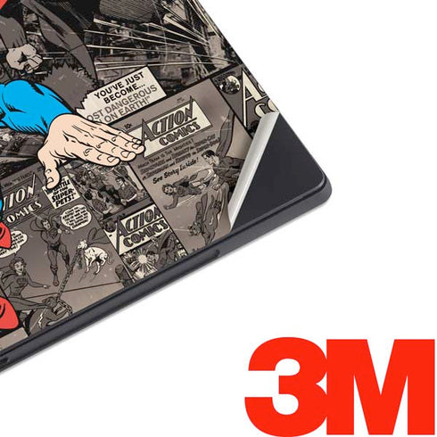 DC Comics Superman Vintage Action pose pattern Surface Pro 7 Skin