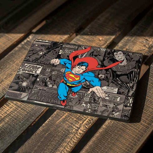 DC Comics Superman Vintage Action pose pattern Surface Pro 7 Skin