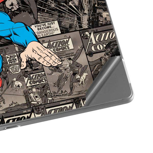 DC Comics Superman Vintage Action pose pattern Surface Pro 8 Skin