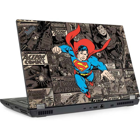DC Comics Superman Vintage Action pose pattern Lenovo ThinkPad Skin