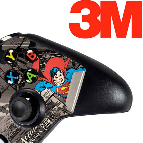 DC Comics Superman Vintage Action pose pattern Xbox One Controller Skin