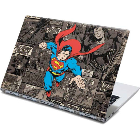 DC Comics Superman Vintage Action pose pattern Yoga 910 2-in-1 14in Touch-Screen Skin