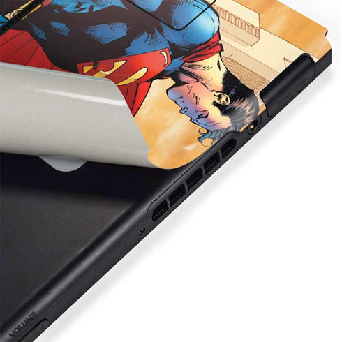 DC Comics Superman For Tomorrow Cover Art by Jim Lee Nintendo Switch Bundle Skin