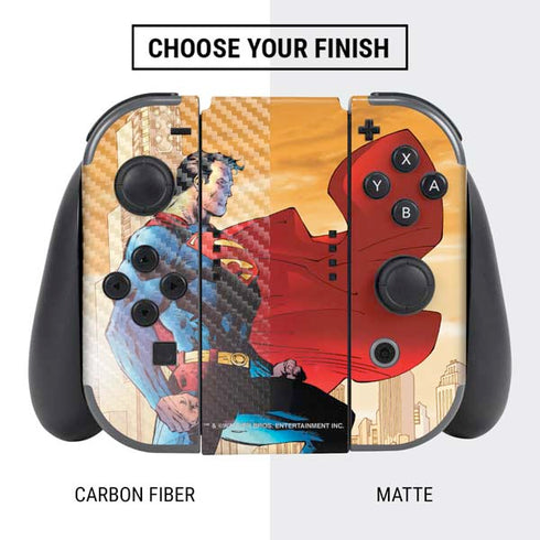 DC Comics Superman For Tomorrow Cover Art by Jim Lee Nintendo Switch Bundle Skin