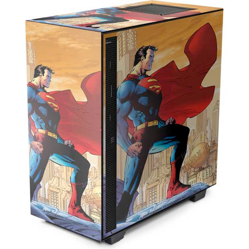 DC Comics Superman For Tomorrow Cover Art by Jim Lee NZXT H510 Compact ATX Mid-Tower Case Skin