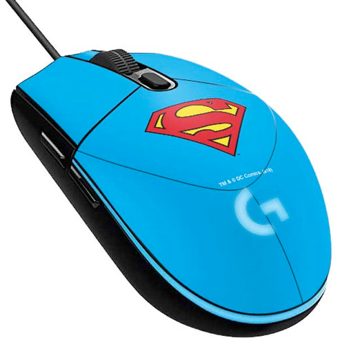 DC Comics Superman Official Logo G203 Prodigy RGB Wired Gaming Mouse Skin
