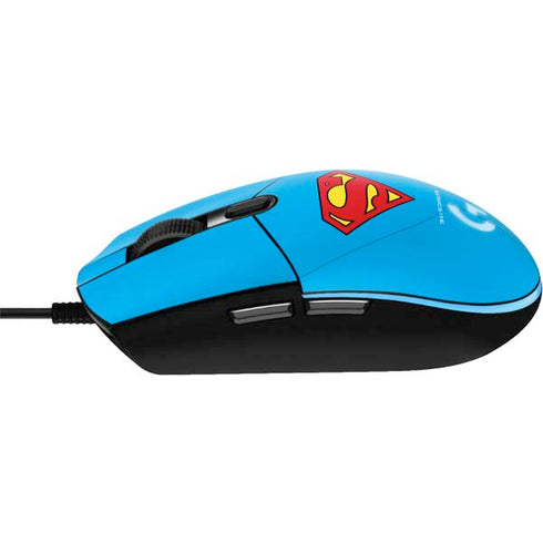 DC Comics Superman Official Logo G203 Prodigy RGB Wired Gaming Mouse Skin